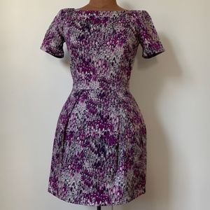 French Connection marbled Richie purple dress